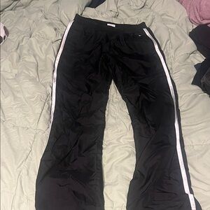 Danskin Now Black Joggers with White Stripes